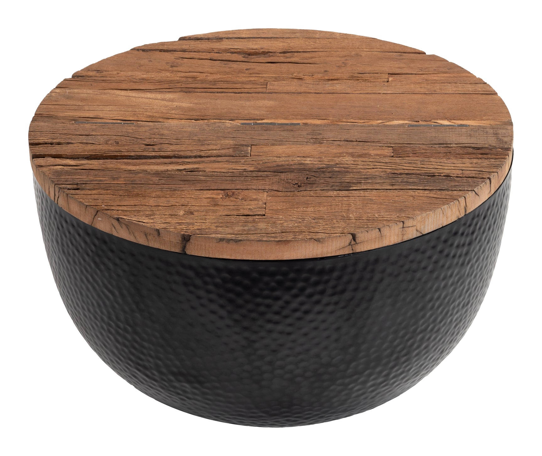 Duskan Natural & Black Storage Coffee Table - Ornate Home