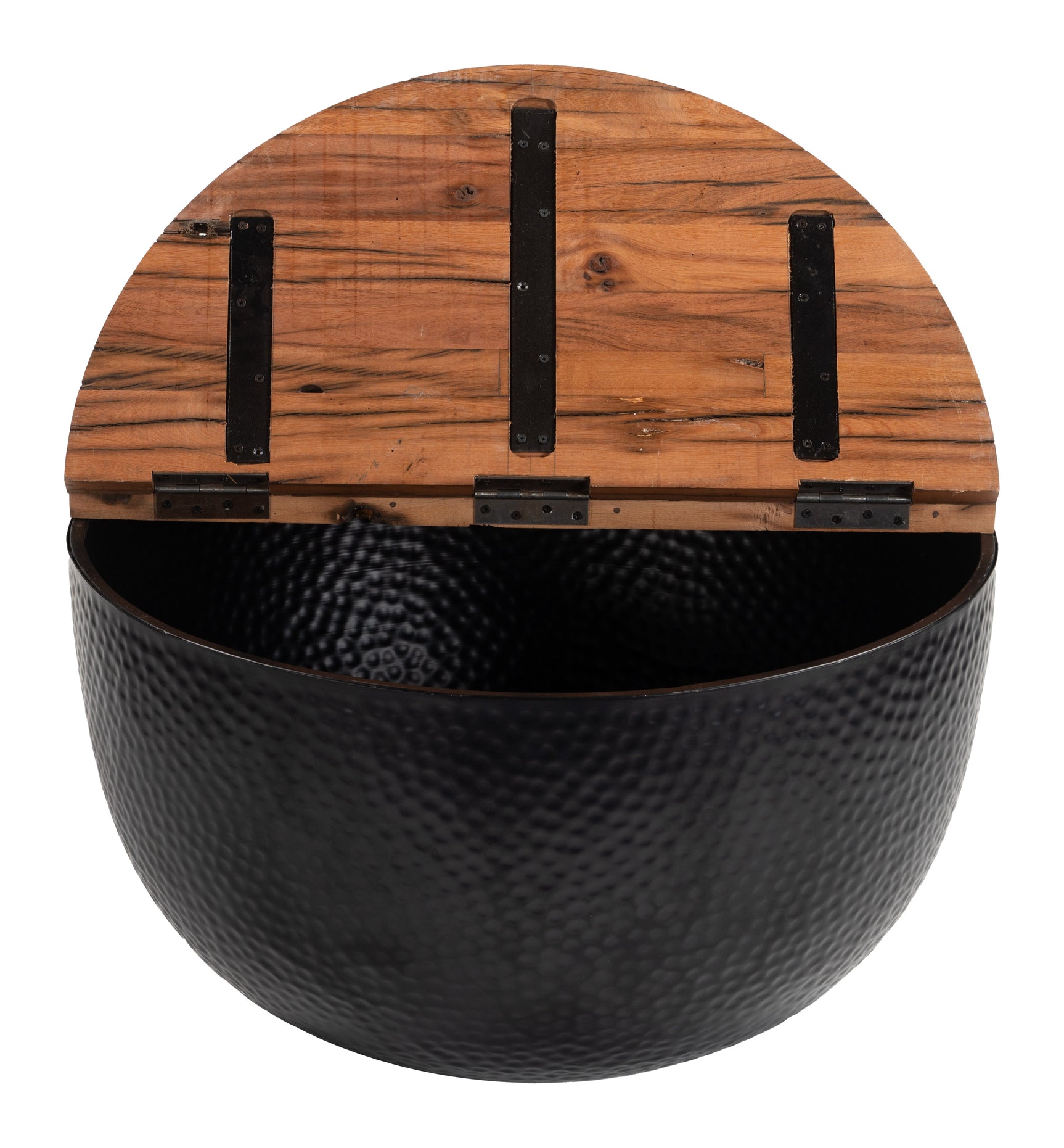 Duskan Natural & Black Storage Coffee Table - Ornate Home
