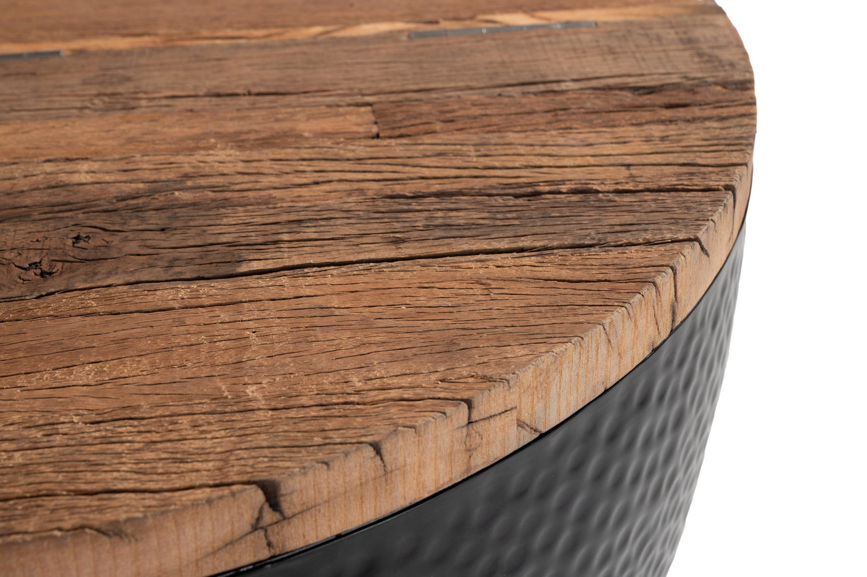 Duskan Natural & Black Storage Coffee Table - Ornate Home