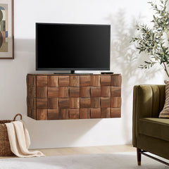 Duskin Walnut Wall Mounted Accent Cabinet