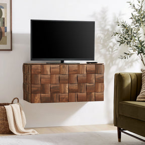 Duskin Walnut Wall Mounted Accent Cabinet