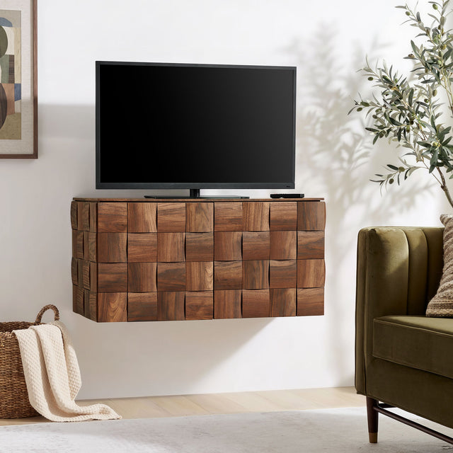 Duskin Walnut Wall Mounted Accent Cabinet