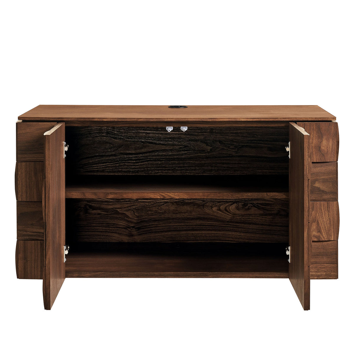 Duskin Walnut Wall Mounted Accent Cabinet