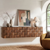Duskin Walnut Wall Mounted Accent Cabinet