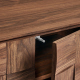 Duskin Walnut Wall Mounted Accent Cabinet