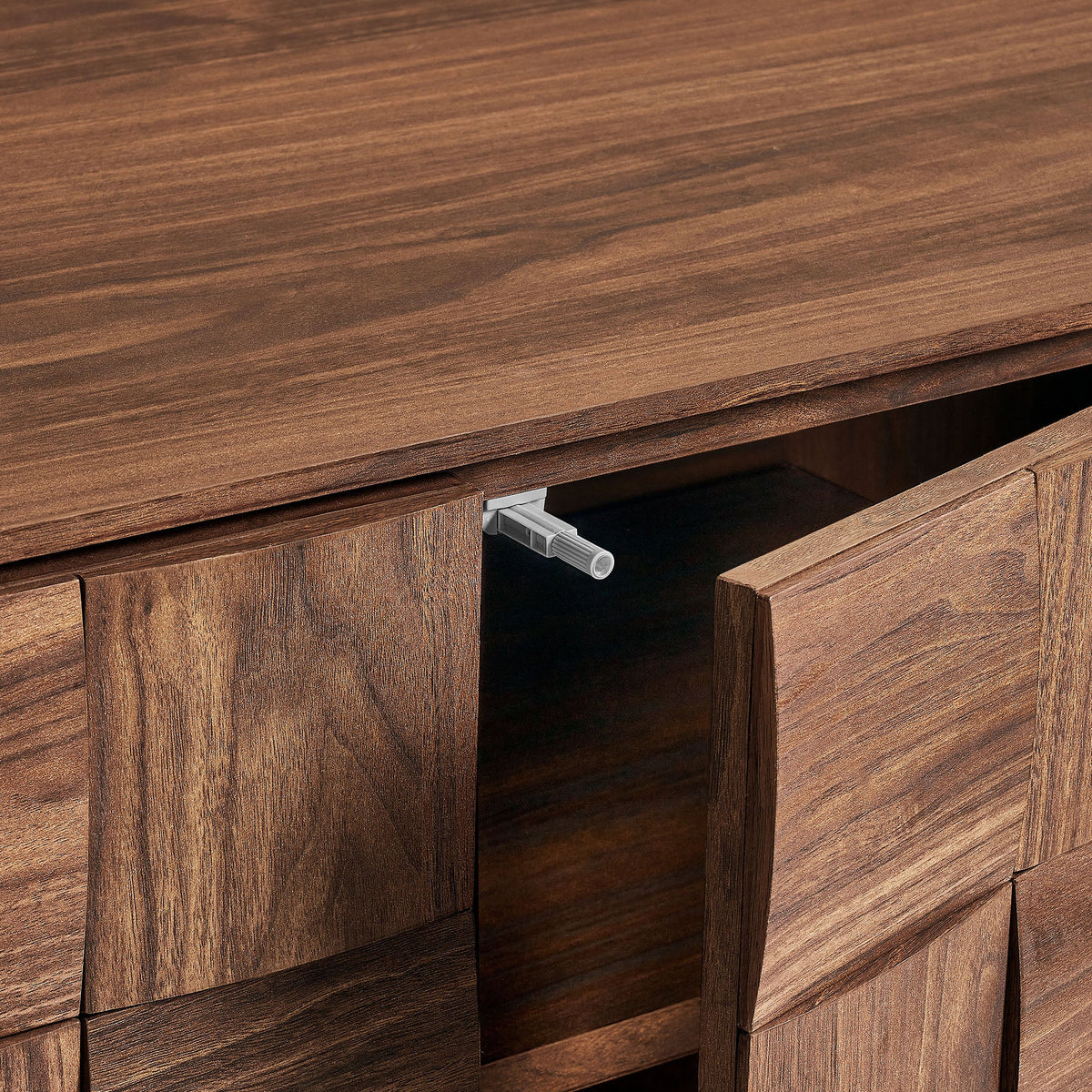 Duskin Walnut Wall Mounted Accent Cabinet