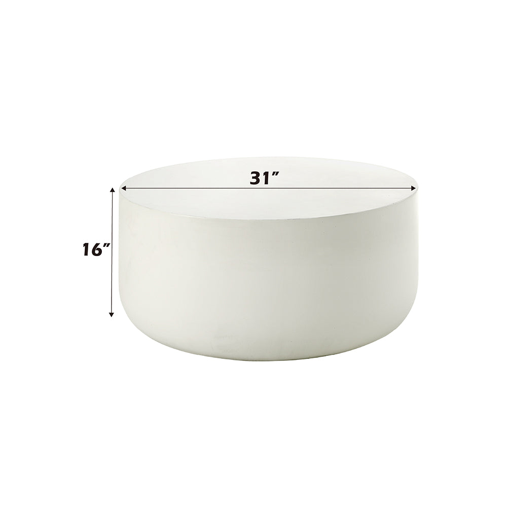 Dustan Natural White Coffee Table - Ornate Home