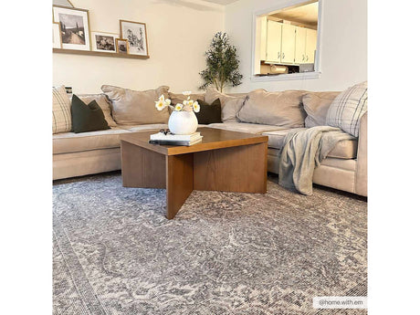 Dusty Sage Greenpoint Medallion Washable Area Rug - Ornate Home