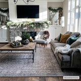 Dusty Sage Greenpoint Medallion Washable Area Rug - Ornate Home