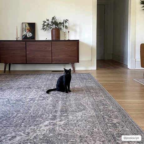 Dusty Sage Greenpoint Medallion Washable Area Rug - Ornate Home