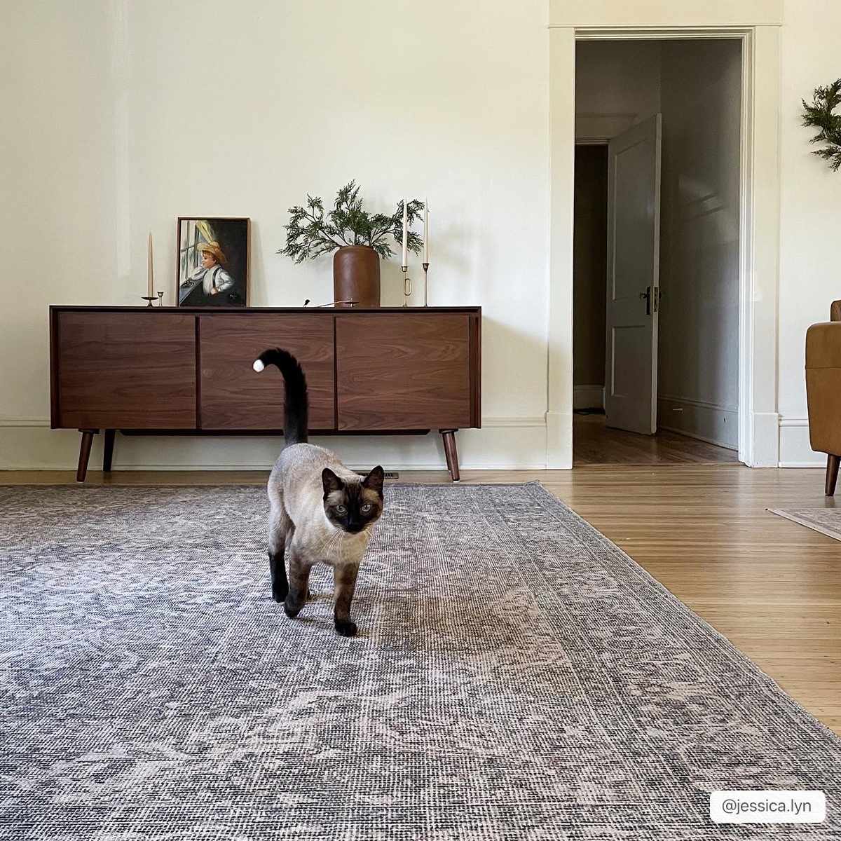 Dusty Sage Greenpoint Medallion Washable Area Rug - Ornate Home