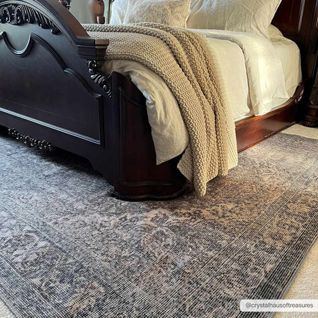 Dusty Sage Greenpoint Medallion Washable Area Rug - Ornate Home