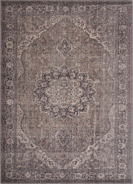 Dusty Sage Greenpoint Medallion Washable Area Rug - Ornate Home