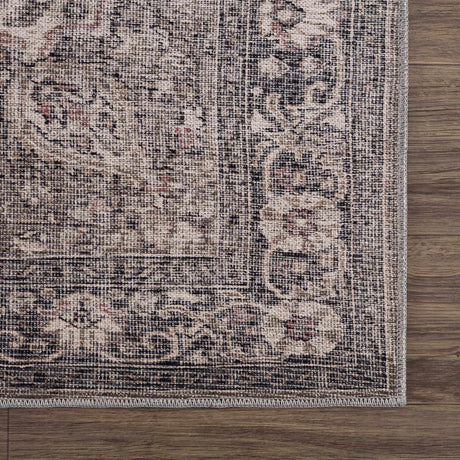 Dusty Sage Greenpoint Medallion Washable Area Rug - Ornate Home