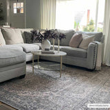 Dusty Sage Greenpoint Medallion Washable Area Rug - Ornate Home