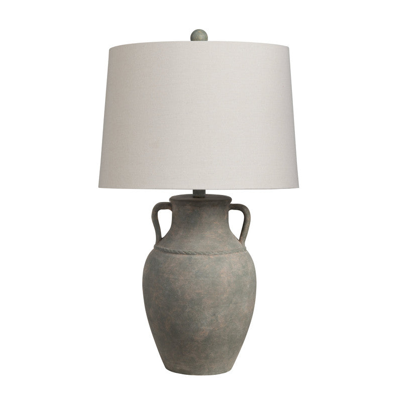 Dutton Matte Green/Beige Table Lamp - Ornate Home