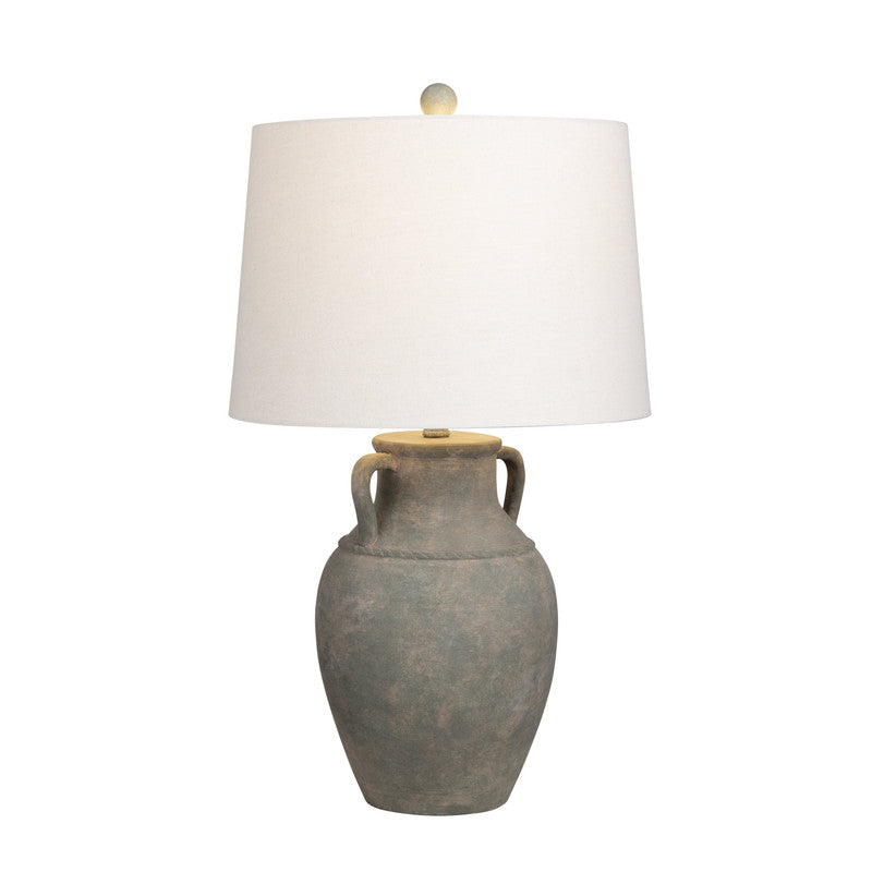 Dutton Matte Green/Beige Table Lamp - Ornate Home
