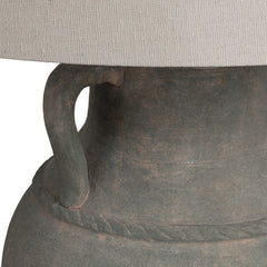 Dutton Matte Green/Beige Table Lamp - Ornate Home