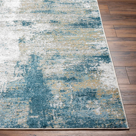 Duval Blue Abstract Area Rug - Ornate Home