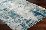 Duval Blue Abstract Area Rug - Ornate Home