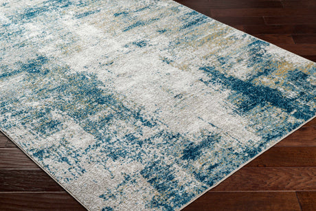 Duval Blue Abstract Area Rug - Ornate Home