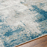 Duval Blue Abstract Area Rug - Ornate Home