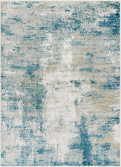 Duval Blue Abstract Area Rug - Ornate Home