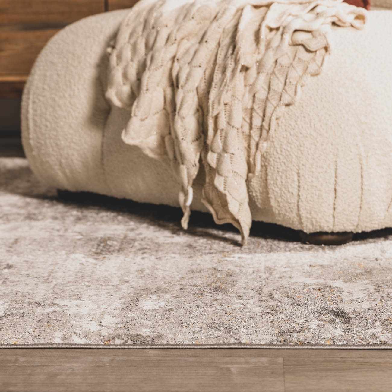 Duval Taupe Abstract Area Rug - Ornate Home