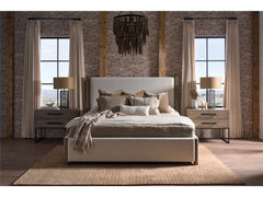 Dwell Boulder/Asbury Oatmeal King Upholstered Bed - Ornate Home