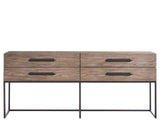 Dwell Boulder Metal Base Console - Ornate Home