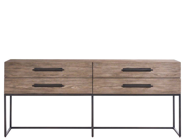 Dwell Boulder Metal Base Console - Ornate Home