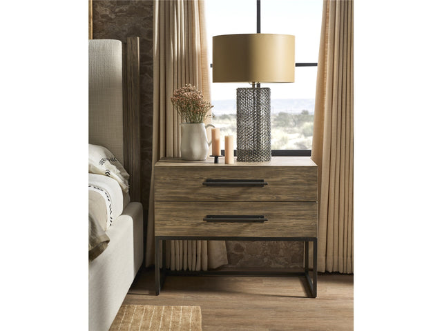 Dwell Boulder Metal Base Nightstand - Ornate Home