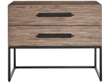 Dwell Boulder Metal Base Nightstand - Ornate Home