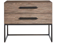 Dwell Boulder Metal Base Nightstand - Ornate Home