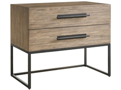 Dwell Boulder Metal Base Nightstand - Ornate Home