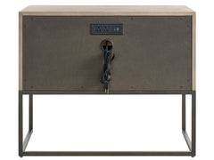 Dwell Boulder Metal Base Nightstand - Ornate Home