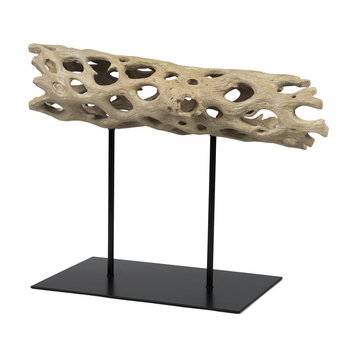 Dwell Brown Large Cholla Wood Resin Decorative Object