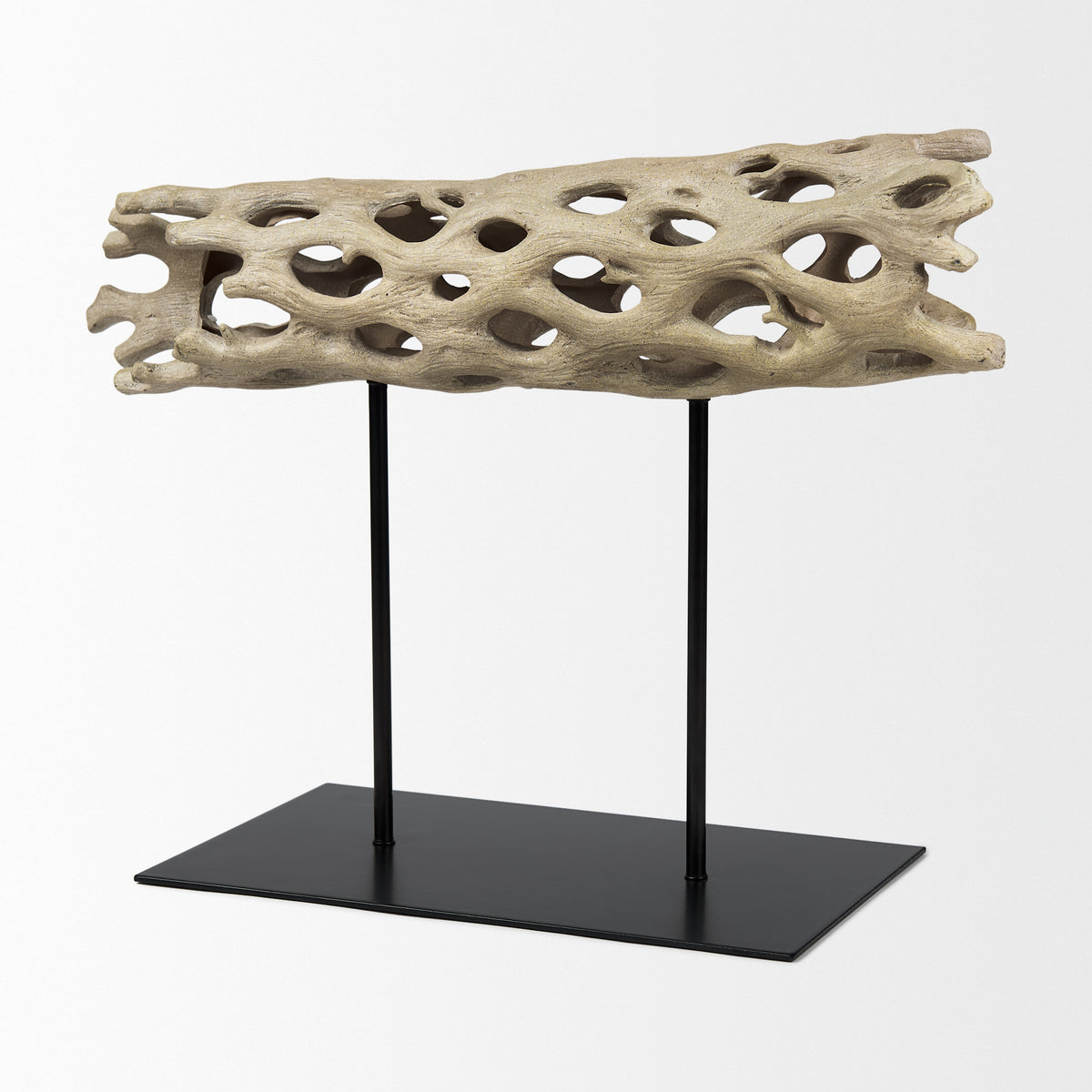 Dwell Brown Large Cholla Wood Resin Decorative Object