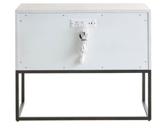 Dwell River Rock Metal Base Nightstand - Ornate Home