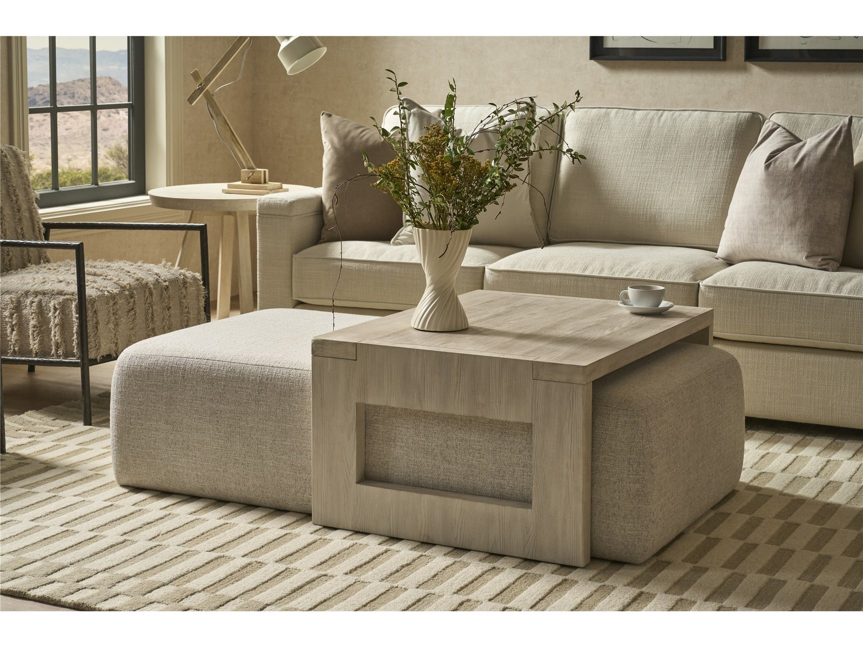 Dwell River Rock Nesting Cocktail Ottoman - Ornate Home