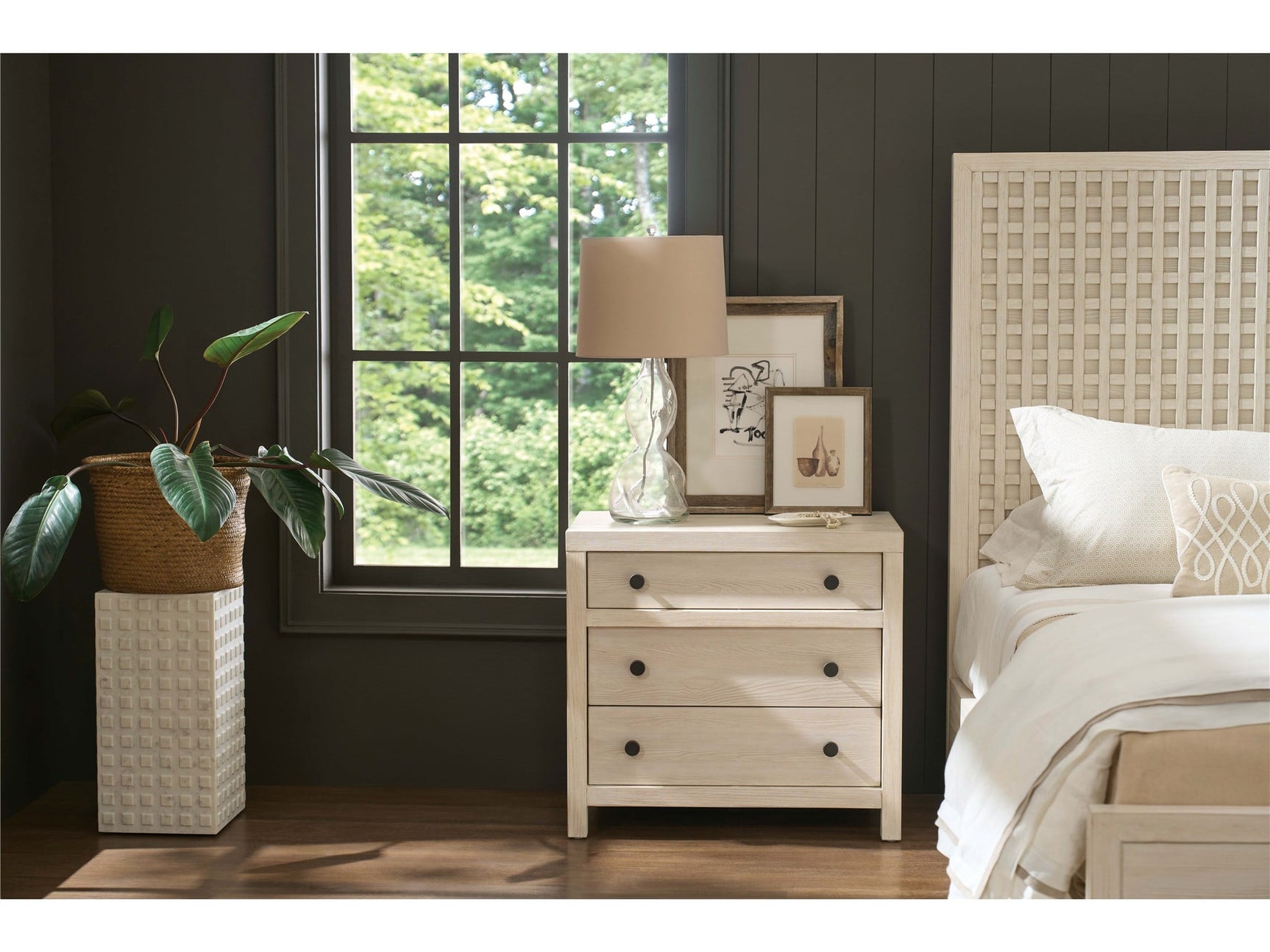 Dwell River Rock Three Drawer Nightstand - Ornate Home