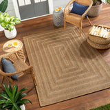 Dyami Flatweave Faux Jute Outdoor Rug - Ornate Home