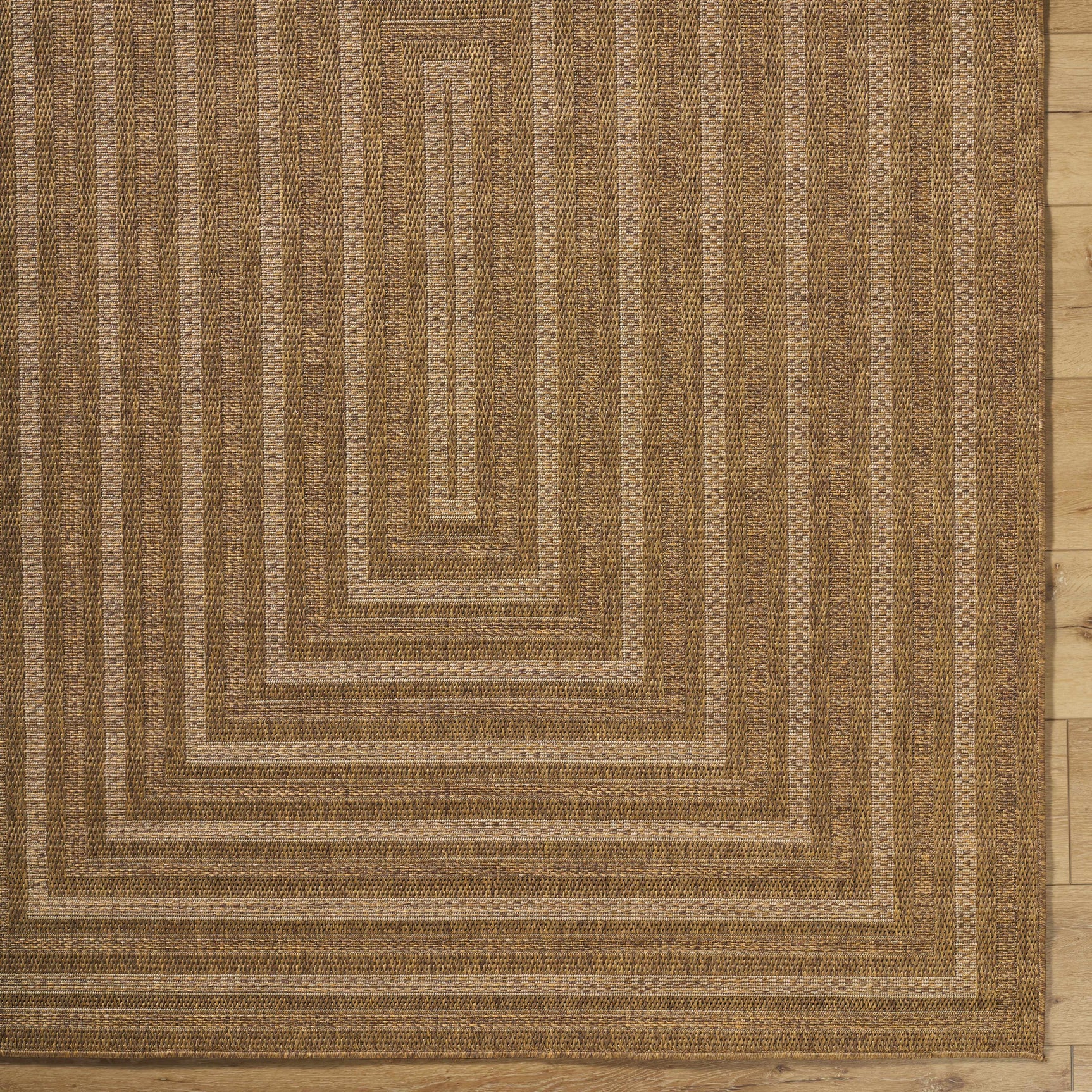 Dyami Flatweave Faux Jute Outdoor Rug - Ornate Home