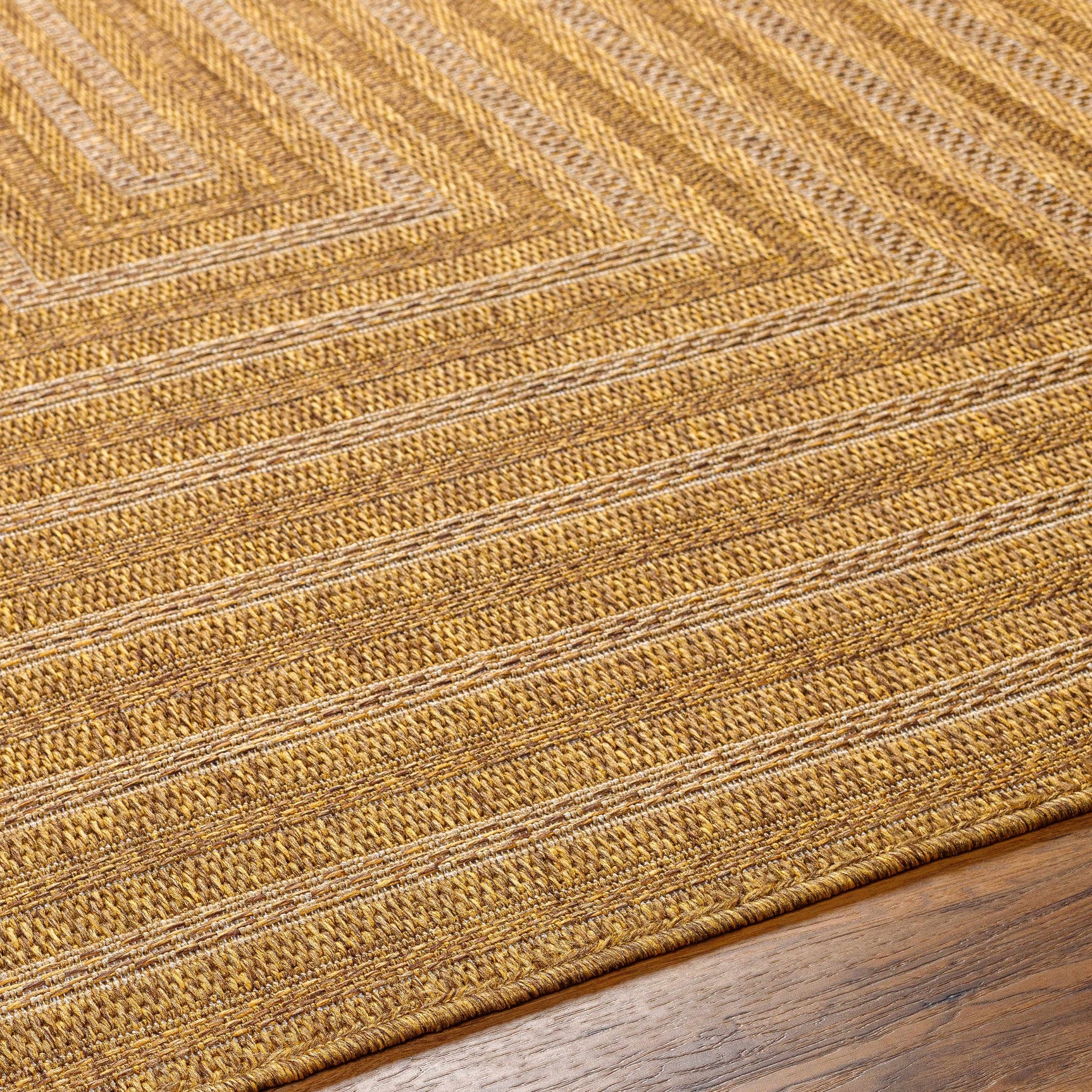 Dyami Flatweave Faux Jute Outdoor Rug - Ornate Home