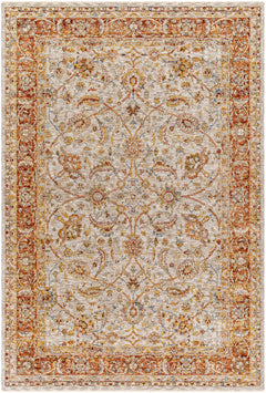 Dyan Cream Textured Rug with Fringes - Ornate Home