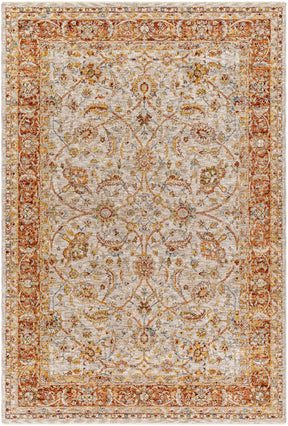 Dyan Cream Textured Rug with Fringes - Ornate Home