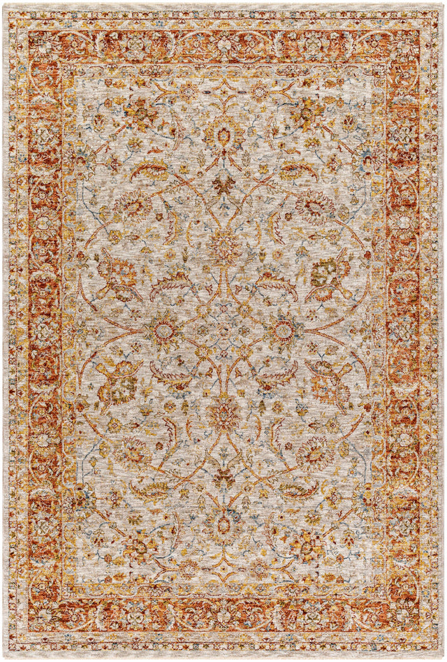 Dyan Cream Textured Rug with Fringes - Ornate Home