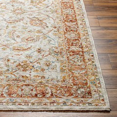 Dyan Cream Textured Rug with Fringes - Ornate Home