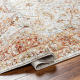 Dyan Cream Textured Rug with Fringes - Ornate Home