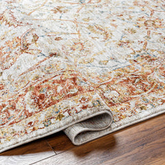 Dyan Cream Textured Rug with Fringes - Ornate Home